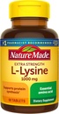 Nature Made Extra Strength L- Lysin 1000 mg Tablets, 60 Count for Protein Syntese
