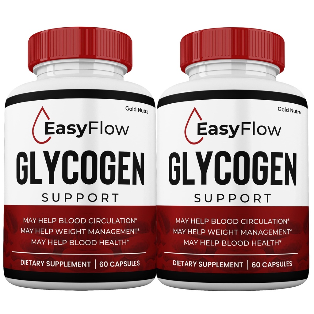 (2 Pack) EasyFlow Blood Support Capsules, Easy Flow Glyco Pills, Glyco Optimizer Capsules Glycogen Supplement, 2 Months Supply