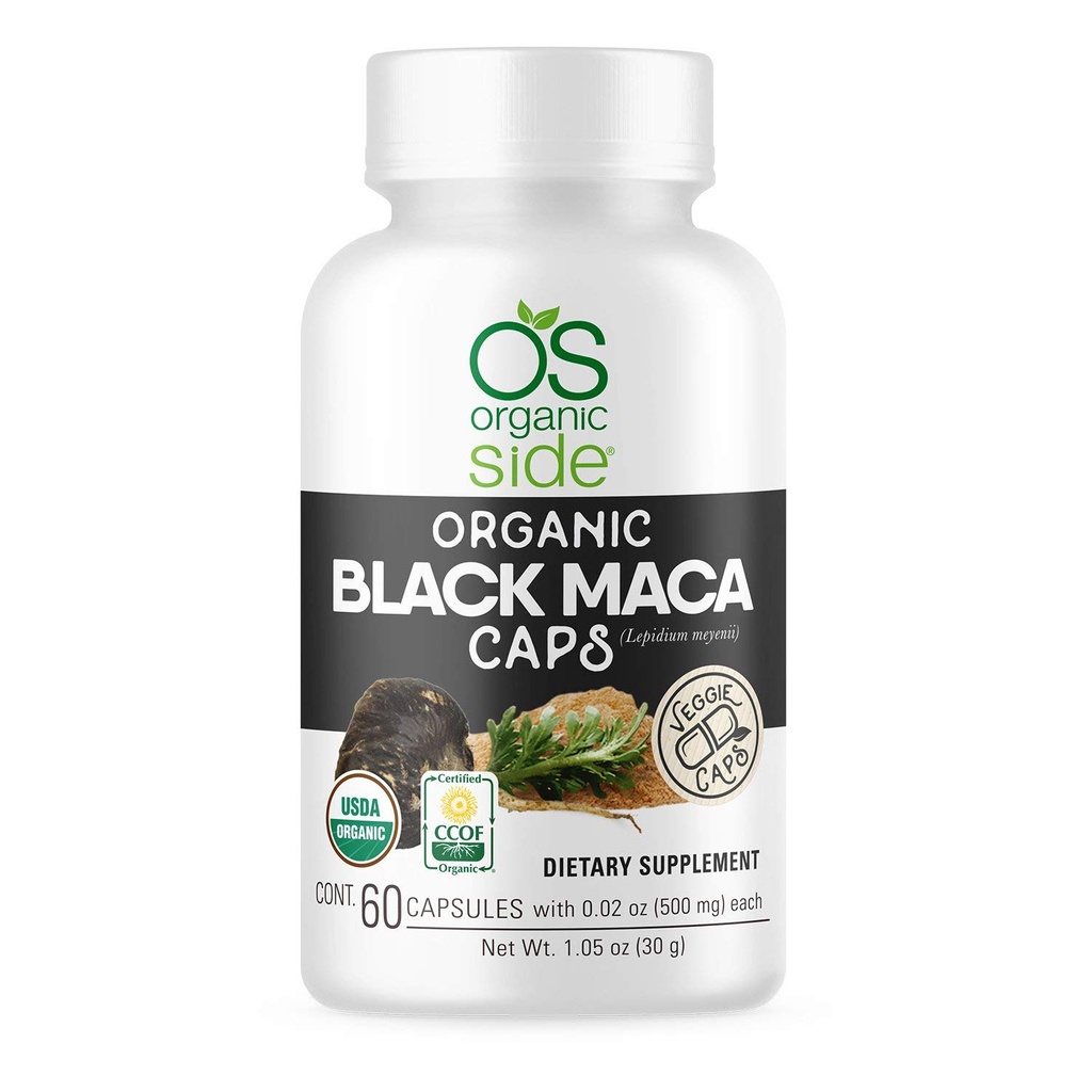 Teoretisk Sort Maca 60 Kapsler; Naturligt tillæg med sort Maca Root Powder