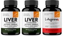 Sandhus lever Renew rense & L- arginin med nitrogenoxid Precursors eller Kapsler; understøtter immunforsvar, fordøjelsessygdomme, energi og sund cirkulation