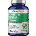 NusaPure Green Tea 20: 1 Extract, 1200 mg svarende til 24000mg, 180 Vegan Capsules, 50% EGCG, 98% Polyphenoler, 80% Catechins