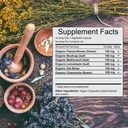 Khroma Herbal produkter Trauma Blend - Organic Trauma Support - 60 Veganske kapsler i glasflasker USDA Organic, Vegan, Kosher, 3. part testet