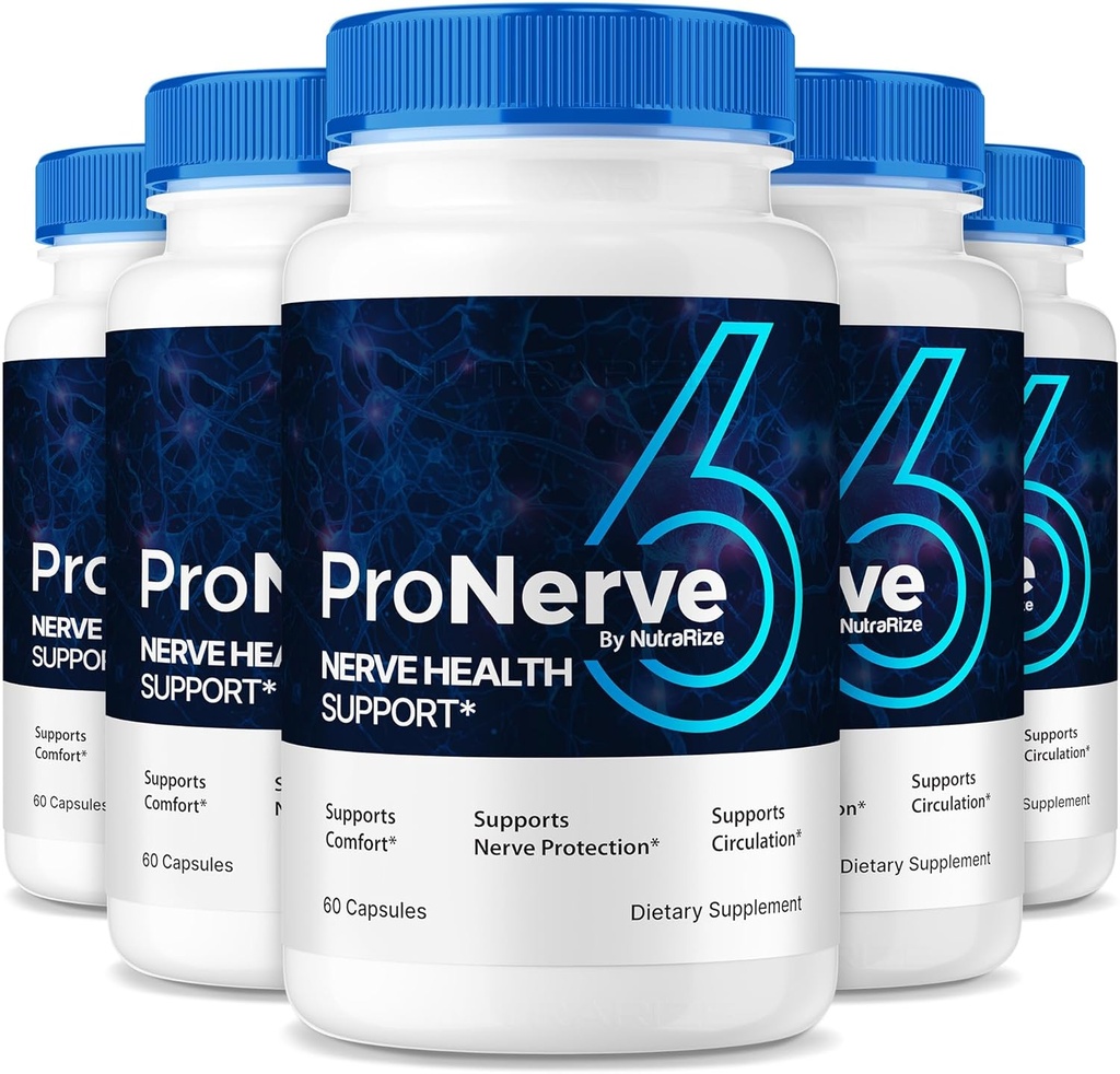 NutraRize (5 Pack) ProNerve6 neuropati, ProNerve 6 Nerve Support, Pro Nerve 6 Kapsler, ProNerve6 Pastillas Anmeldelser (300 Kapsler)