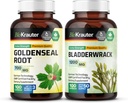 BIO KRAUTER Goldenseal 100 Kapsler & Bladderwrack 100 Kapsler