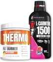 PROSUPPS Thermo Fat Burning Thermogent Powder Molten Mango og 1500 L- Carnitin Berry - Vægt Management og Pre Workout - Energi, Mood, Appetite Control