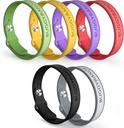Mosquito Repellent Armbånd, 6 Pack Silicone Mosquito Repellent Bands med DEET Free, Natural & Vandtæt Bug armbånd til børn og voksne, Udendørs rejsende beskyttelse