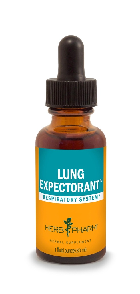 Herb Pharm Lung Expectorant Liquid Herbal Formel til at understøtte respiratorisk immunrespons - 1 Ounce (pakke med 1)