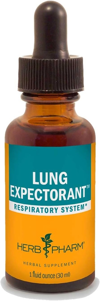 Herb Pharm Lung Expectorant Liquid Herbal Formel til at understøtte respiratorisk immunrespons - 1 Ounce (pakke med 1)