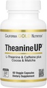 California Gold Nutrition TheanineUP ™, L- Theanine & Coffein Plus Kakao, og Matcha, 60 Veggie Kapsler