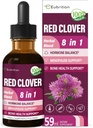 Red Clover Herb Extract Drops for Women Health Balance, 8- in-1 Herbal Formel Supplement til Menopause Hot FlashRelief med Dong Quai & Shatavari Extract, Alkohol gratis tinktur. 2oz