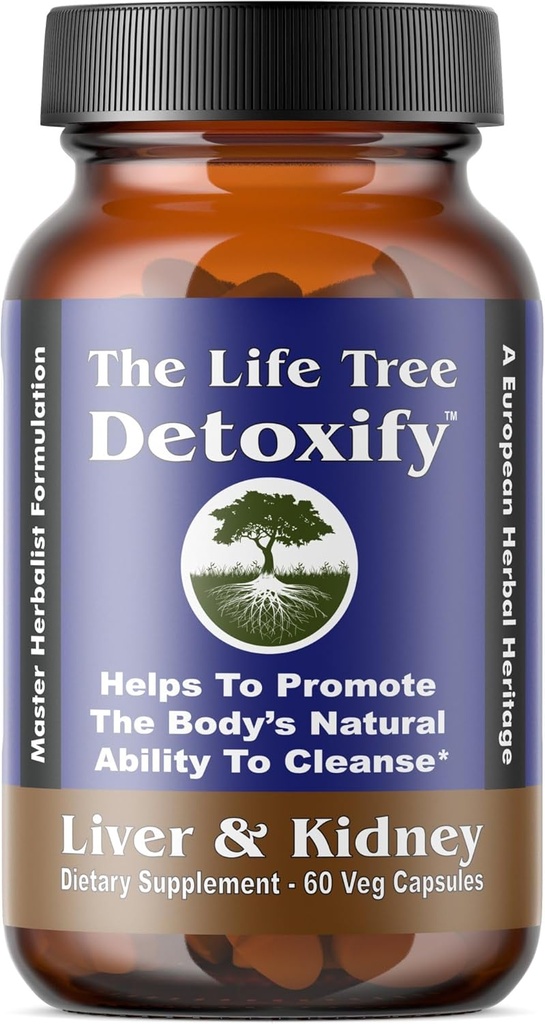 Detoxify - Certificeret Organic Advanced Lever, Nyre og Gallablære Detox Rengøring Note 124; Master Herbalist Formulerede flydende Caps til 3x Absorption og maksimale resultater.