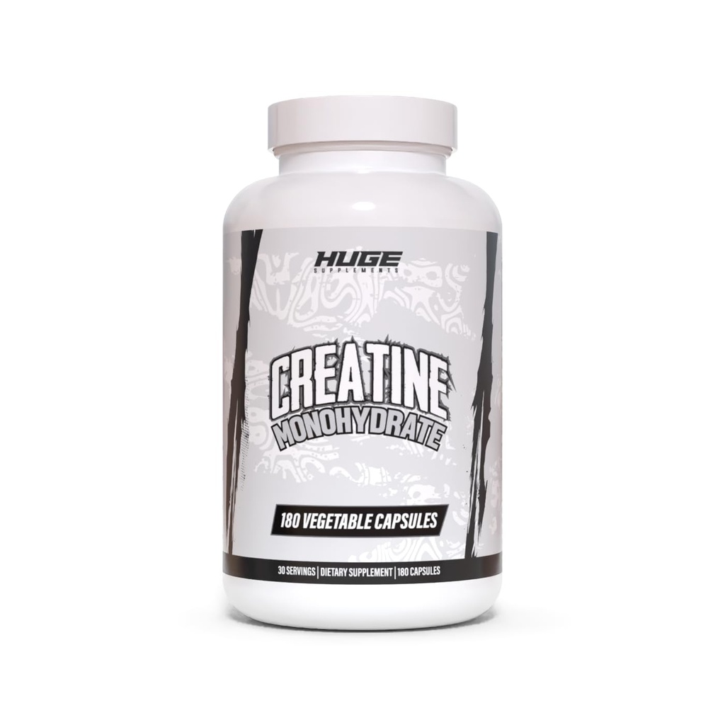 Kreatin monohydrat kapsler, 5g Per Serving, Scientific Dosed To Maksimize Lean muskelvækst, Styrke, Recovery & Performance, Grundigt testet for renhed, For mænd og kvinder, Praktiske kapsler