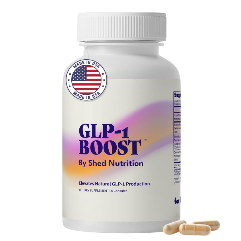 GLP-1 Boost supplement til kvinder og mænd - Hunger & Metabolisme Support med Eriomin, Berberine & Capsaicin - Expert- Formulated to Support GLP1 naturligt - 1 Capsule Før Måltider (90 Kapsler)