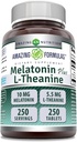 Amazing Formulas Melatonin Plus L- Theanine 10 mg tabletter Supplement 124; Non- GRO- Gluten Free
