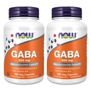 NOW Gaba 500 mg, 100 greve (pakke med 2)
