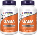 NOW Gaba 500 mg, 100 greve (pakke med 2)