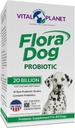 Vital Planet - Flora Hund Probiotiske Chewable Tablets Supplement med 20 Millioner Kulturer og 10 Stammer, Høj Potency Immunitet og fordøjelsesstøtte Probiotika til hunde, 30 Beef Flavored Chewable Tablets