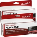 LeaderMuscle Rub - Hurtigvirkende, dyb Penetration Relief for Sore Muskler og Joints, Mindre arthritis og Ryg Smerte Relief, non-Greasy Formel Topical Analygesic, Campher, Menthol & Methyl Salic 2- Pack