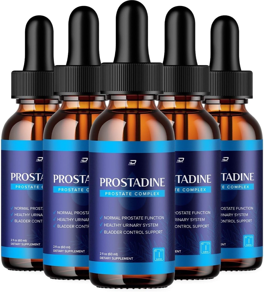 Prostadine Drops til sundhed - Bstige Vandladning Spørgsmål - Prostadine Supplement, Maksimal styrke Prostatine Droppere, 2024 Ny forbedret formering, Prostadine (5 Pack- 5 Måned Supply)