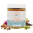 Mt.Meru Medicines Ayurvedic Haldi Doodh / Golden Milk Superblend- with immune Boosting Formel, Gluten- Free, for Brain Health, Gut Support with High Curcumin Lakadong Turmeric (1.76oz / 50g)