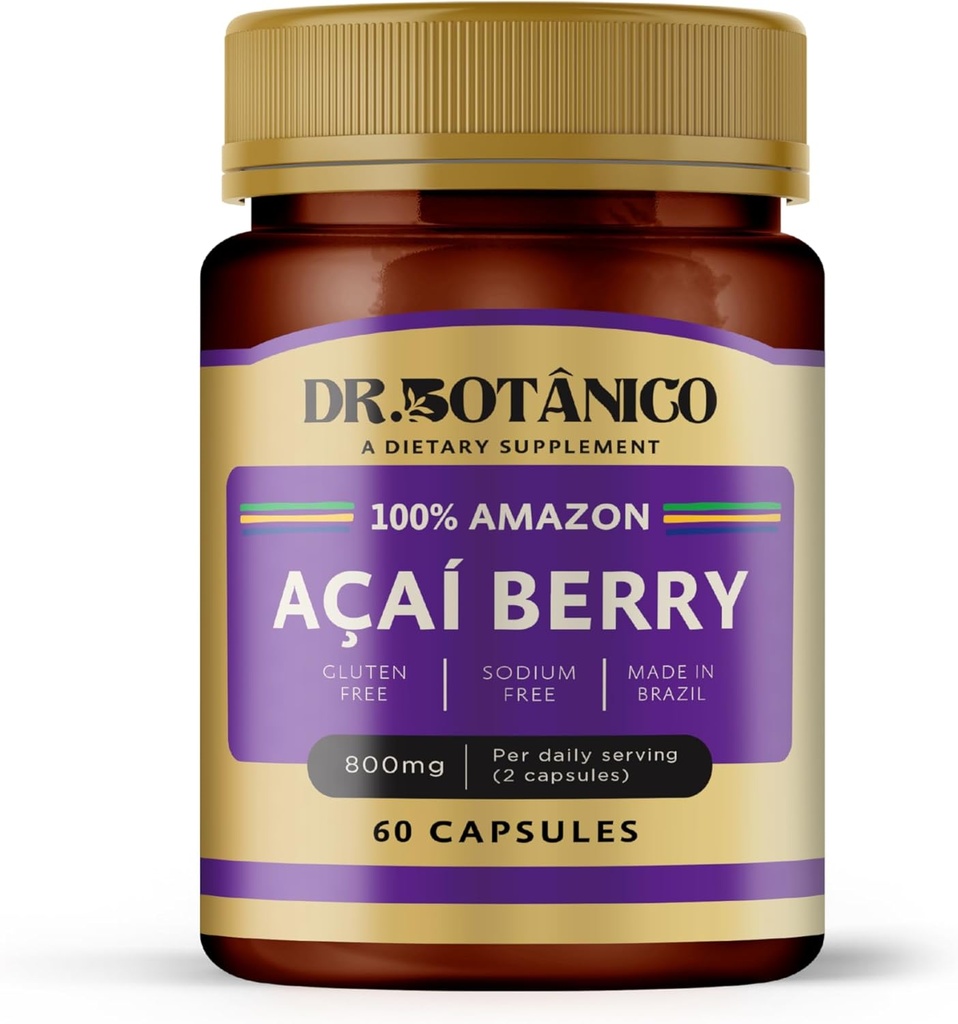 Açaí Berry 800mg - immun- og hudstøtte
