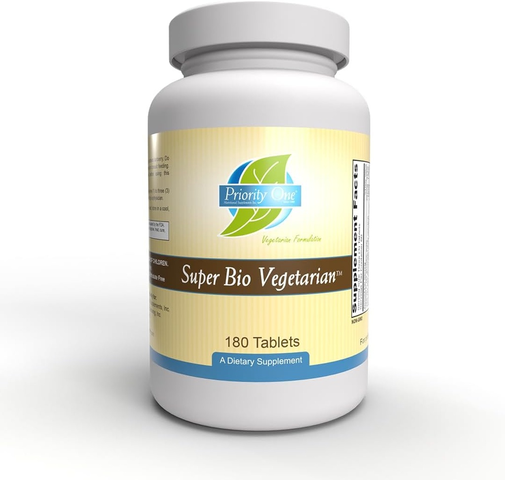 Prioriteret en Vitamin Super Bio Vegetar 180 tabletter - Immunsystemet support * - Klinisk Styrke - Fordele ved Shiitake & Maitake svampe.