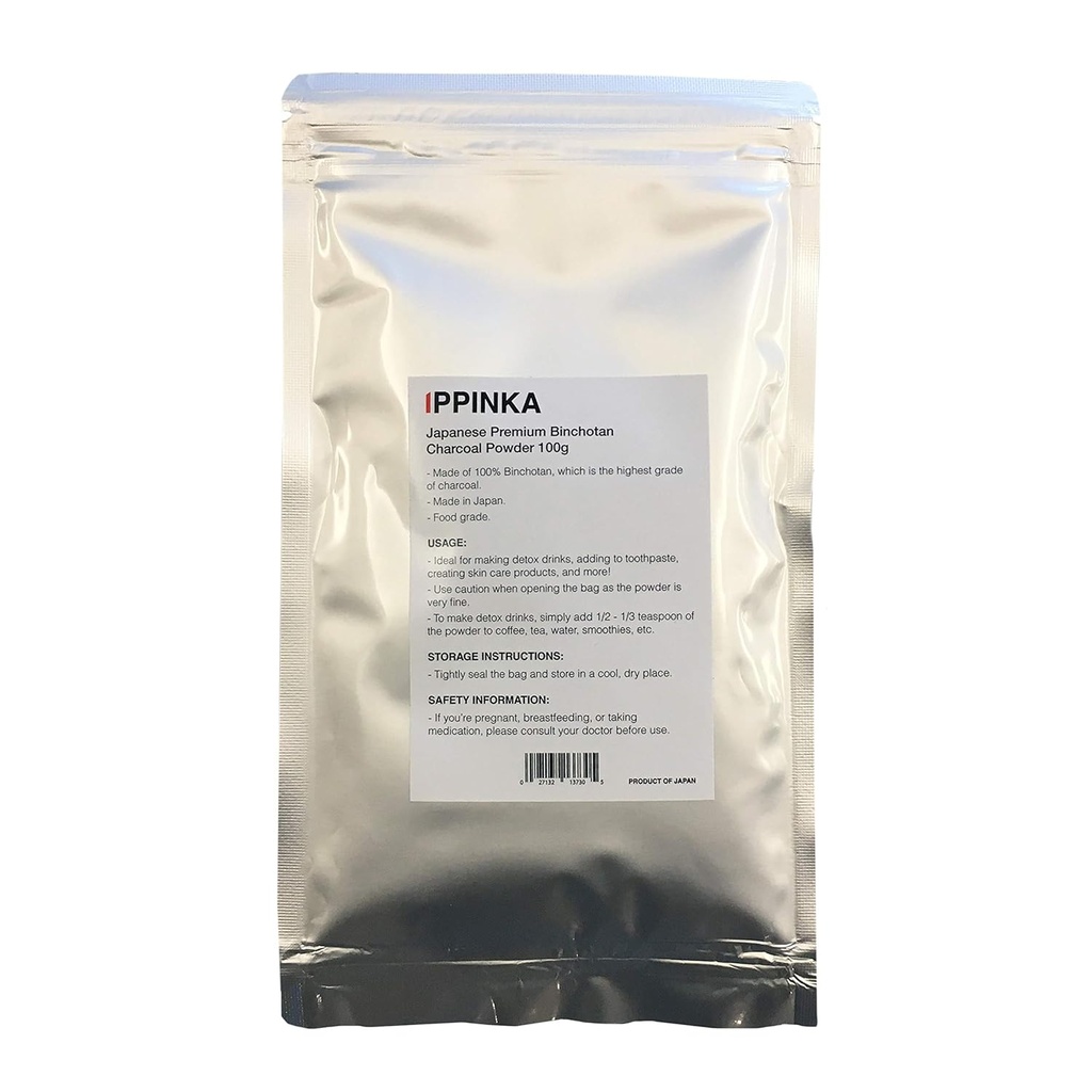 Japansk Premium Binchotan Charcoal Powder 100g