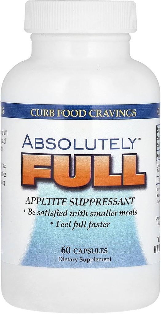 Absolut ernæring, Curb Food Cravings, Absolut fuld, 60 Caps