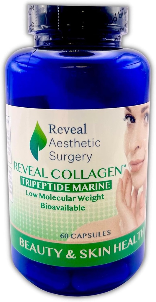 Reveal Collagen- Trieptid Marine Lavmolekylær vægt biotilgængelighed - 60 kapsler