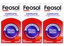 Feosol Bifera HIP & PIC jerntilskud, komplet - 30 kapsler, pakning med 3 stk.