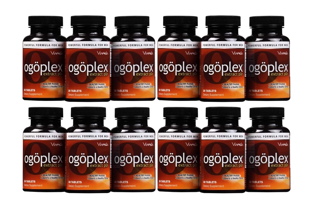 ogoplex ® - 124; Mandlig prostata sundhed og urinstøtte tillæg med Graminex ® Svensk Blomst Pollen, Saw Palmetto, Phytosterols & Lycopene - 1 måned Tilgang (12 Pack)