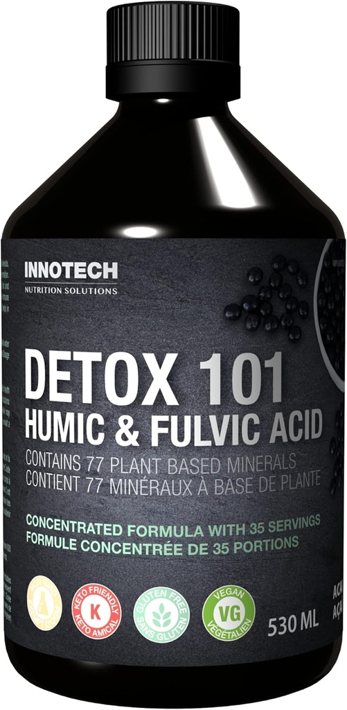 INNOTECH Nutrition: Detox 101 med Humic og Fulvic Acid, Acai Green Tea - 500ml