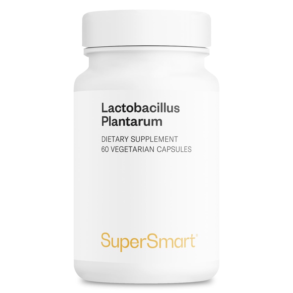 Supersmart - Lactobacillus Plantarum PostBiotic 20 Billion CFU per Day (Immuno-LP20) - Heat-Treated Probiotic Supplement | Non-GMO & Gluten Free - 60 Vegetarian Capsules