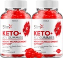 (2 Pack) SlimX Keto ACV Gummies - Advanced Formel Slim X Keto Plus ACV Gummies Apple Cider Vincipes Slimx ACV Gummies Kosttilskud Anmeldelser Mænd Kvinder (120 Gummies)