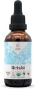 Reishi USDA Organic Alcohol- Free Extract Б124; Kosttilskud, højpotens Tincture Б124; Naturlig Certificeret Organic Reishi Mushroom (Ganoderma Lucidum) (2 oz)