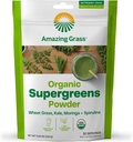 Amazing Grass Super Green Booster: Grønne Powder Smoothie Mix med Spirulina, Moringa, Hvede Græs & Kale Smoothie Booster, Chlorophyll giver grønne, 30 Servere