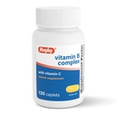 Rugby B-vitamin Kompleks med C-vitamin - Gluten- Free B Complex Vitaminer for energi, Metabolisme, Nerve, og immunforsvar, 130 kapsler