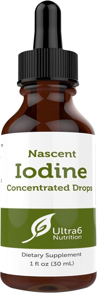Nascent Jod Drops supplement i flydende koncentreret tinktur til bedste Absorption og til thyreoideastøtte