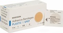 McKesson Adhesive Bandages, Steril, Plastic Spot, 1 in, 100 Greve, 24 Packs, 2400 Total