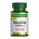 Naturens Bounty Biotin Hår Hud og negle Vitaminer, understøtter sundt hår, hud og negle, 10.000 mcg, Rapid Release Softels, 180 Ct