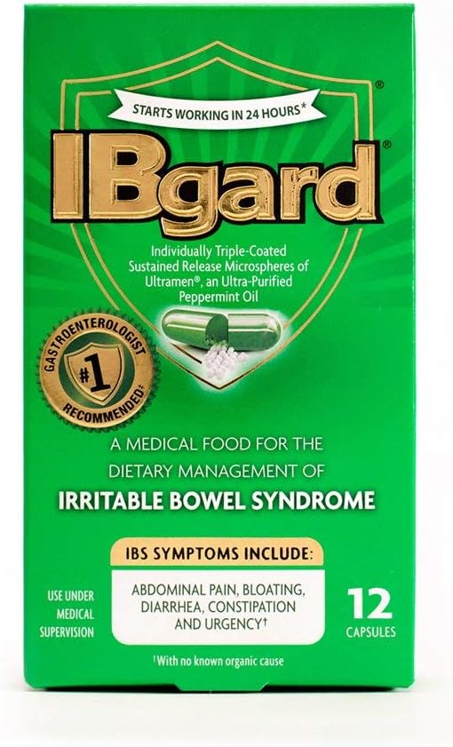 IBgard Irritabel tyktarmssyndrom Kapsler - 12 ct, pakning med 3 stk.