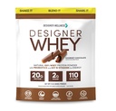 Designer Wellness, Designer Whey, Natural Whey Protein Powder med Probiotika, Fiber, og Key B- Vitaminer til energi, Gluten- fri, Gourmet Chokolade, 2 LB