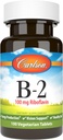 Carlson - B-2, 100 mg Riboflavin, Energiproduktion, Vision Support & Sund Hud, 100 Vegetariske tabletter