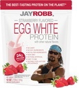 Jay Robb - Egg White Protein Powder, Utrøsteligt lækker, Jordbær, 10 Servere (12 oz)