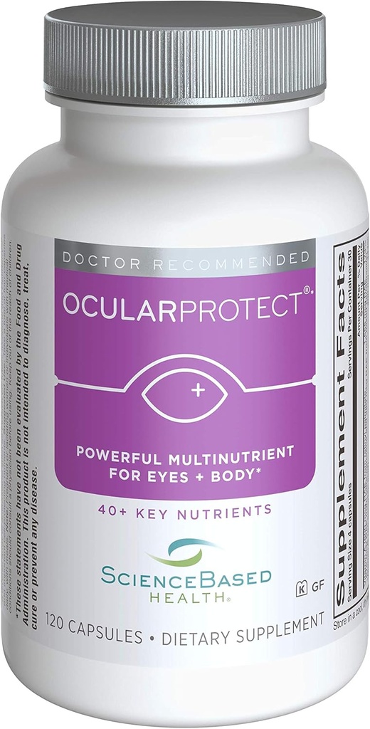 OcularProtect Whole Body Formel - Specialiseret Eye & Body Multinutrient - 120 kapsler