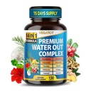 VEGATOT Organic Water Out Complex - 14-in-1 Formel - med Mælkebøtte Uva Ursi Horsetail Corn Silk Persley Nettle Hibiscus Ingefær