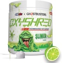 EHP LABS Ghostbusters OxyShred Thermogen Pre Workout Powder & Shredding Supplement - Klinisk Proven Preworkout Powder med Acetyl L Carnitin, Energy Boost Drink - Slimer Lime, 60 Serveringer