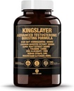 Kingslayer: 7-in-1 Testosteron Booster for mænd w / KSM- 66, Fadogia, Suma Root, L- Theanine, Zink, Boron, Magnesium - Muscle, Energy, Libido & Focus
