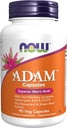 Now Foods Supplements, ADAM ™ Mænds Multivitamin med Saw Palmetto, Lycopene, Alpha Lipoic Acid og CoQ10, Plus Natural Resveratrol & Grape Seed Extract, 90 Veg Kapsler