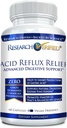 Forskning Verified Acid Reflux Relief - Soothe GI problemer - Melatonin, 5-HTP, Marshmallow Root - 60 kapsler - Vegan